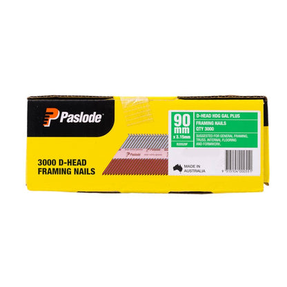 PASLODE 90mm Framing Nails 3000 Pack B20529F