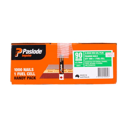 PASLODE 90mm Impulse Nails 1000 Pack B20571
