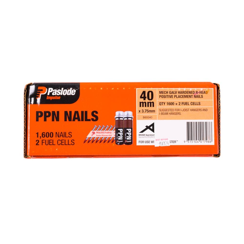 PASLODE Impulse 40 x 3.75mm Smooth Head Nail B60040