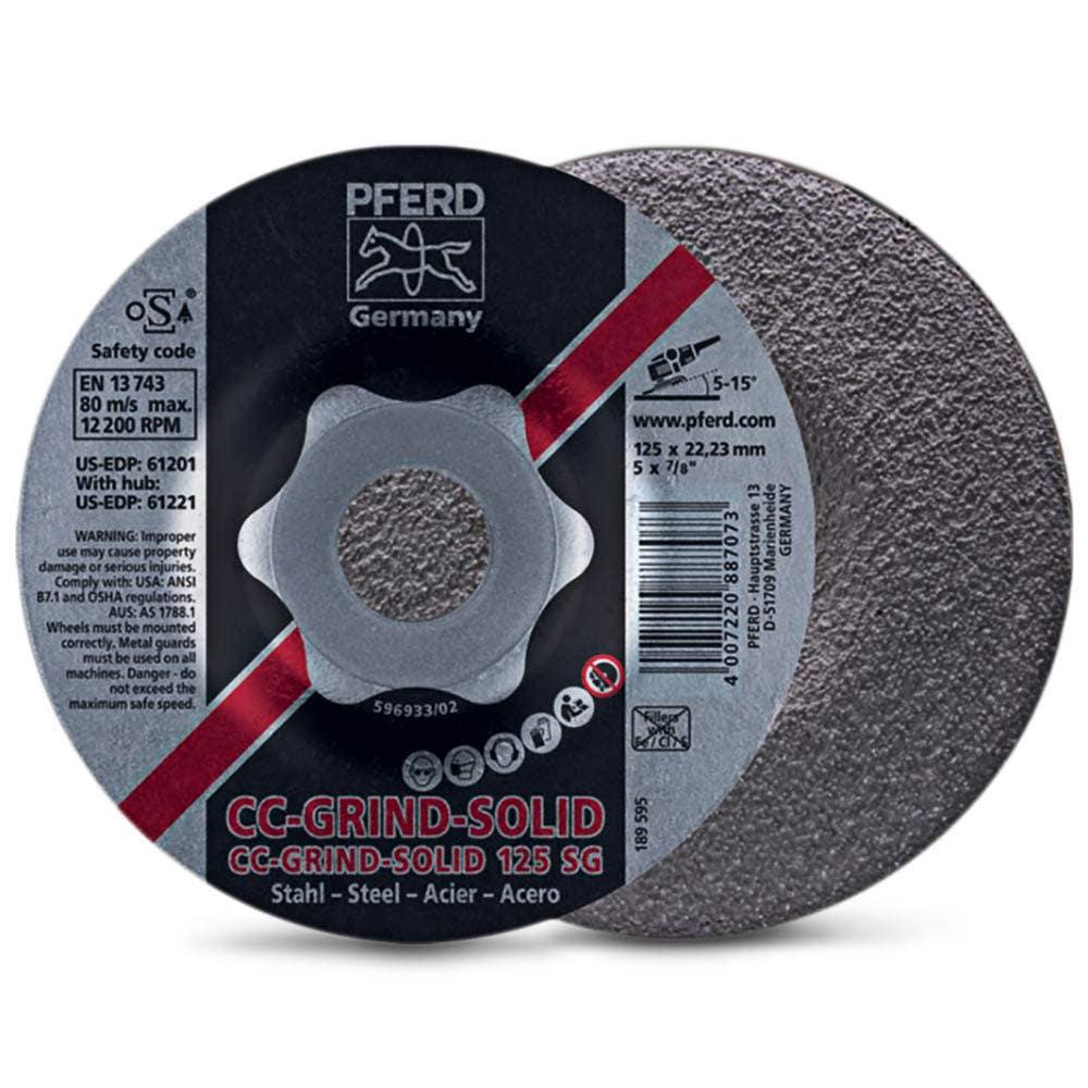 PFERD 125mm Grinding Disc for Steel and Stainless - CC-GRIND-SOLID