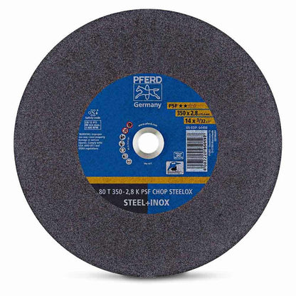 PFERD 350 x 2.8mm Low Speed Steel and Stainless Cut Off Disc - PSF-STEELOX