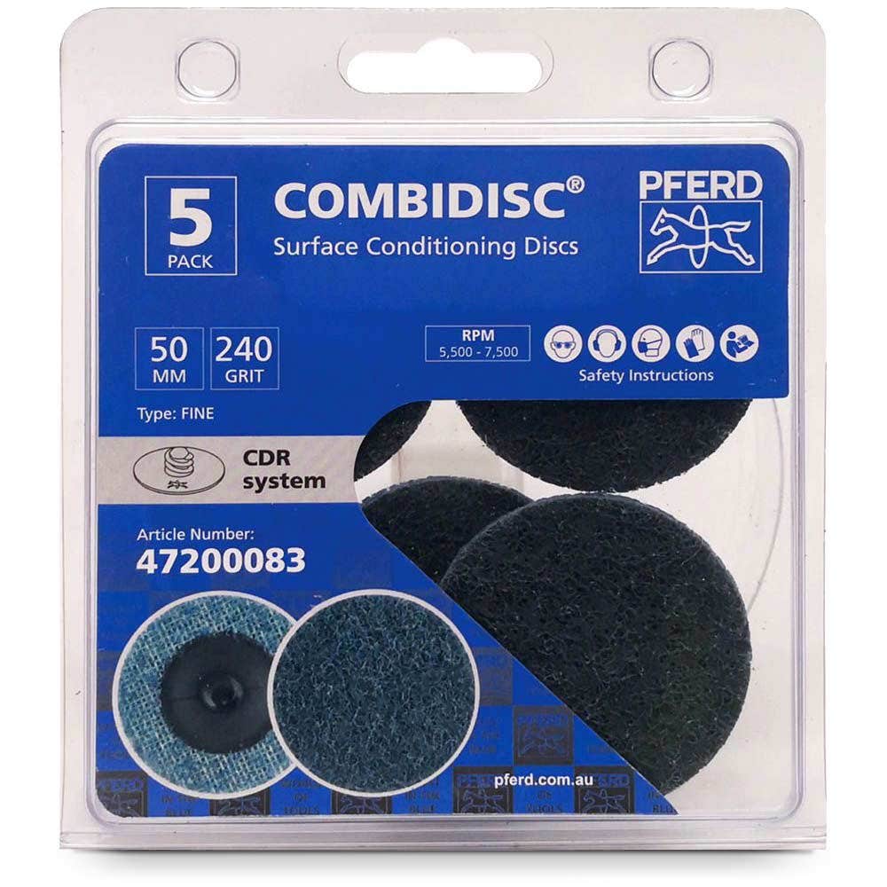 PFERD 50mm Very Fine Quick-Change Surface Conditioning Disc - COMBIDISC - 5 Piece