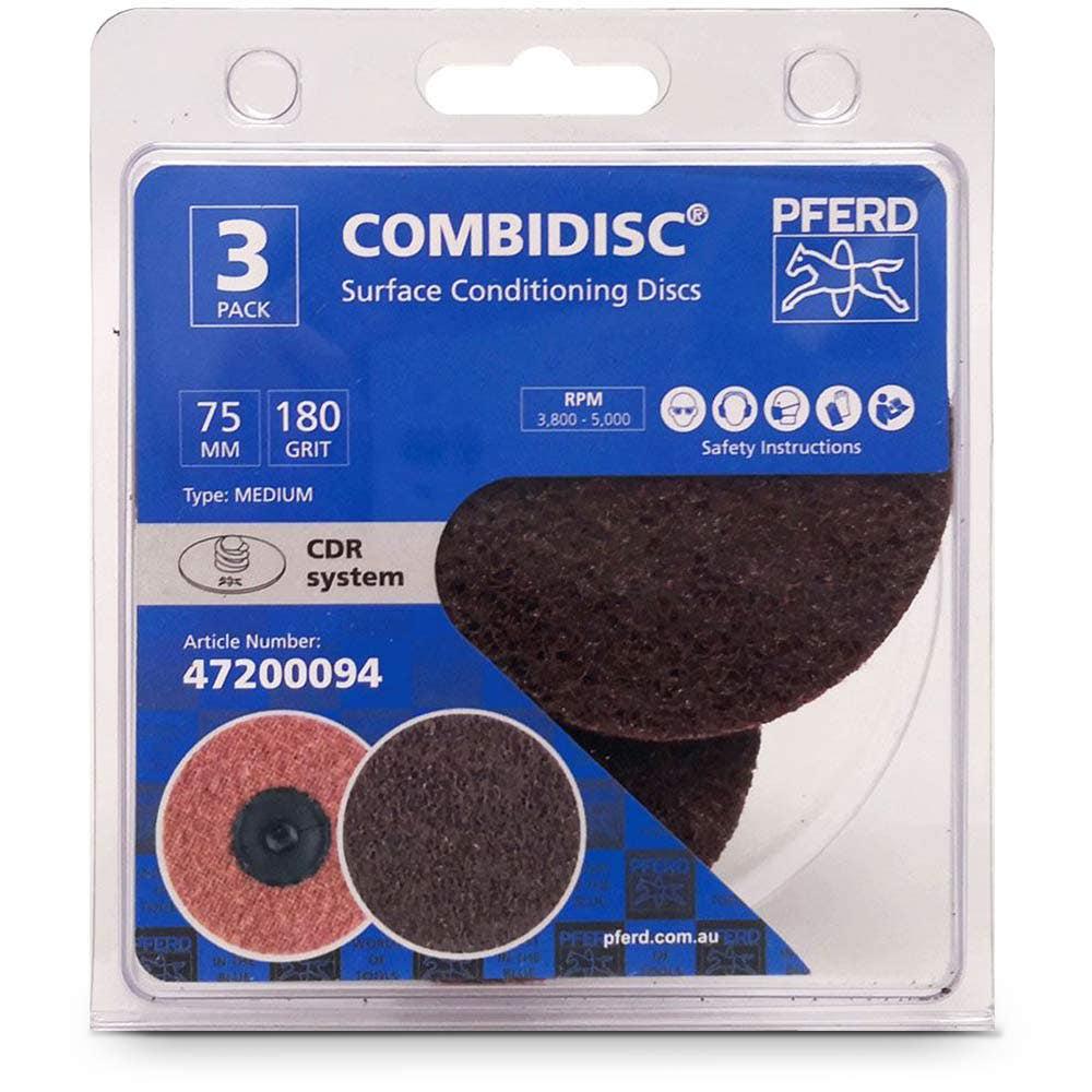 PFERD 75mm Medium Quick-Change Surface Conditioning Disc - COMBIDISC - 3 Piece