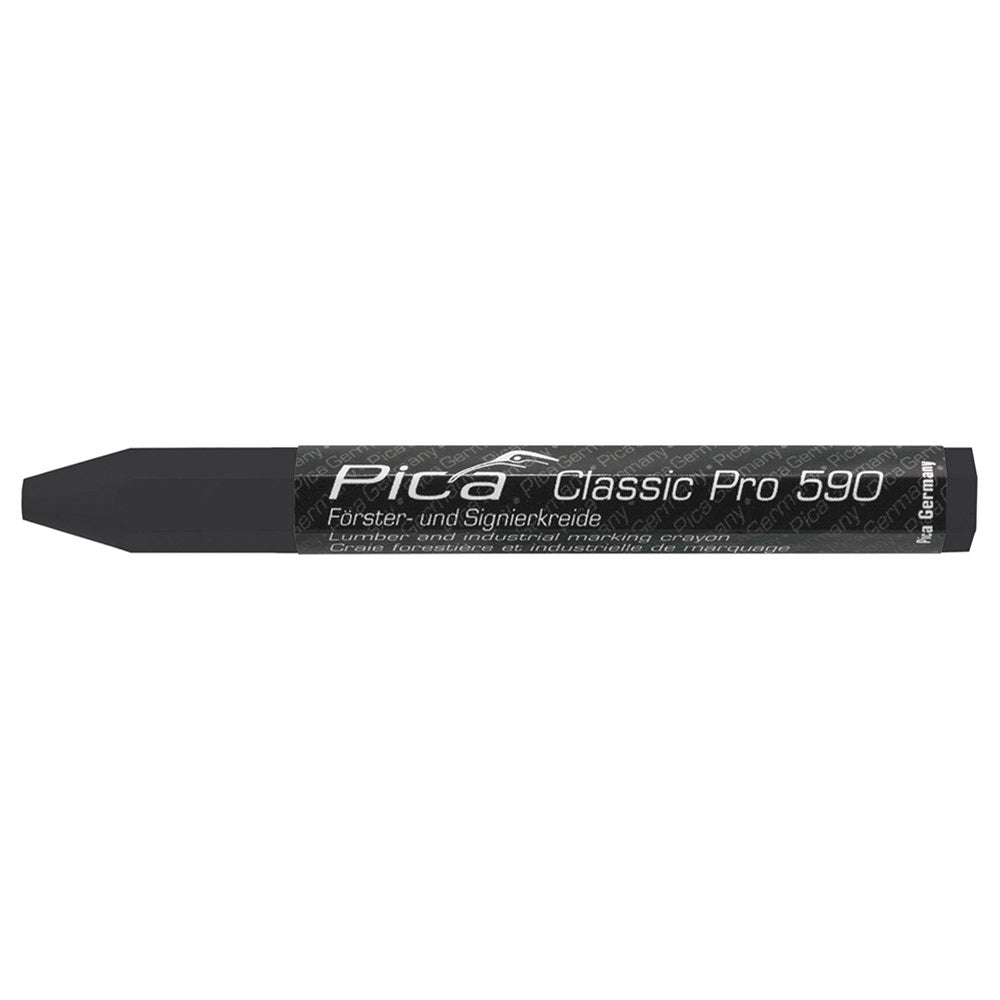 PICA Classic Pro 590 Lumber and Industrial Marking Crayon Black 59046