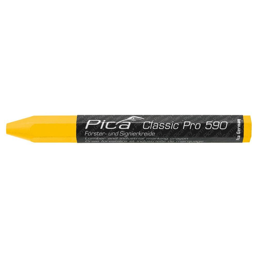 PICA Classic Pro 590 Lumber and Industrial Marking Crayon Yellow 59044