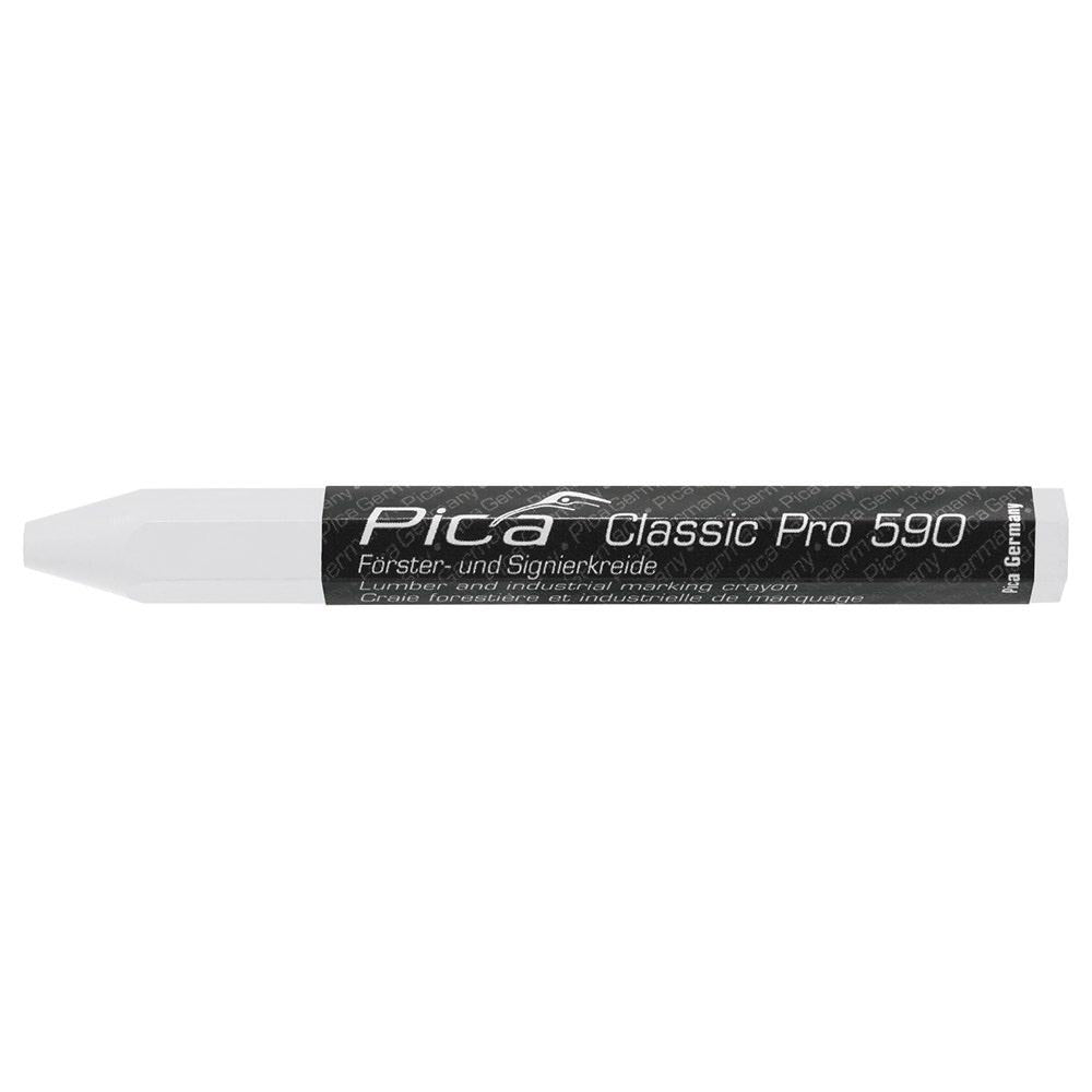 PICA Classic Pro 590 Lumber and industrial Marking Crayon White 59052
