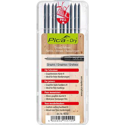 PICA Dry Graphite H Lead Refill Set Hang Sell 4050SB