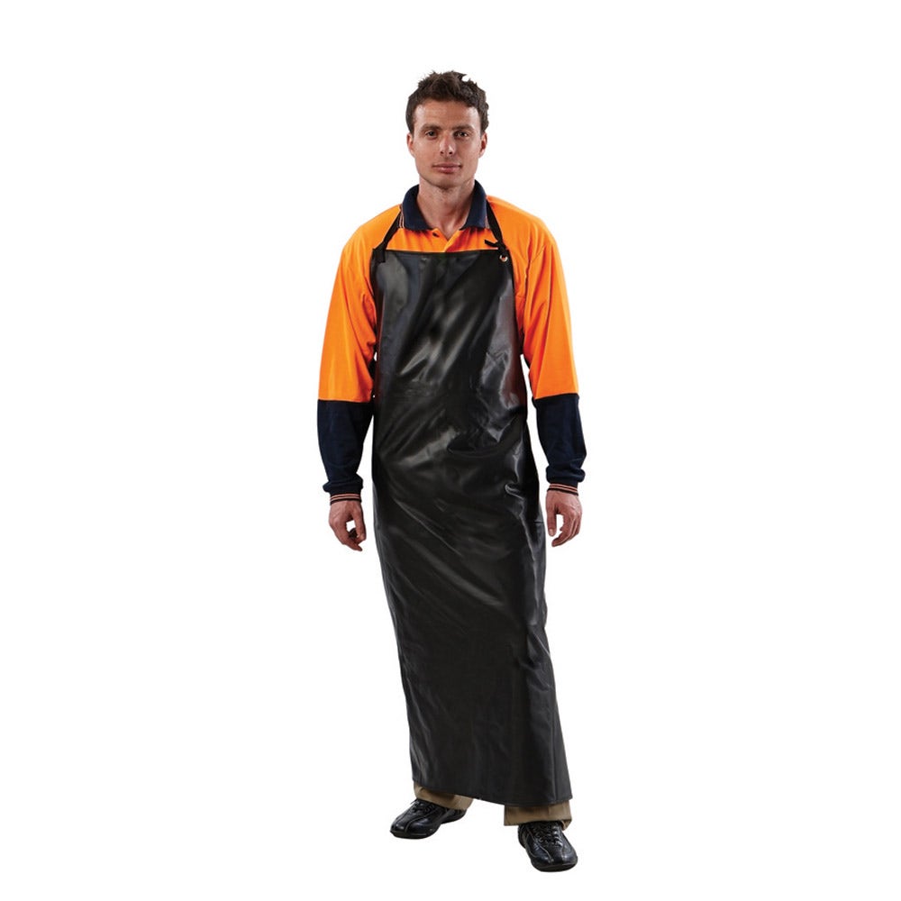 PROCHOICE 90 x 120cm Black PVC Apron AF1BK