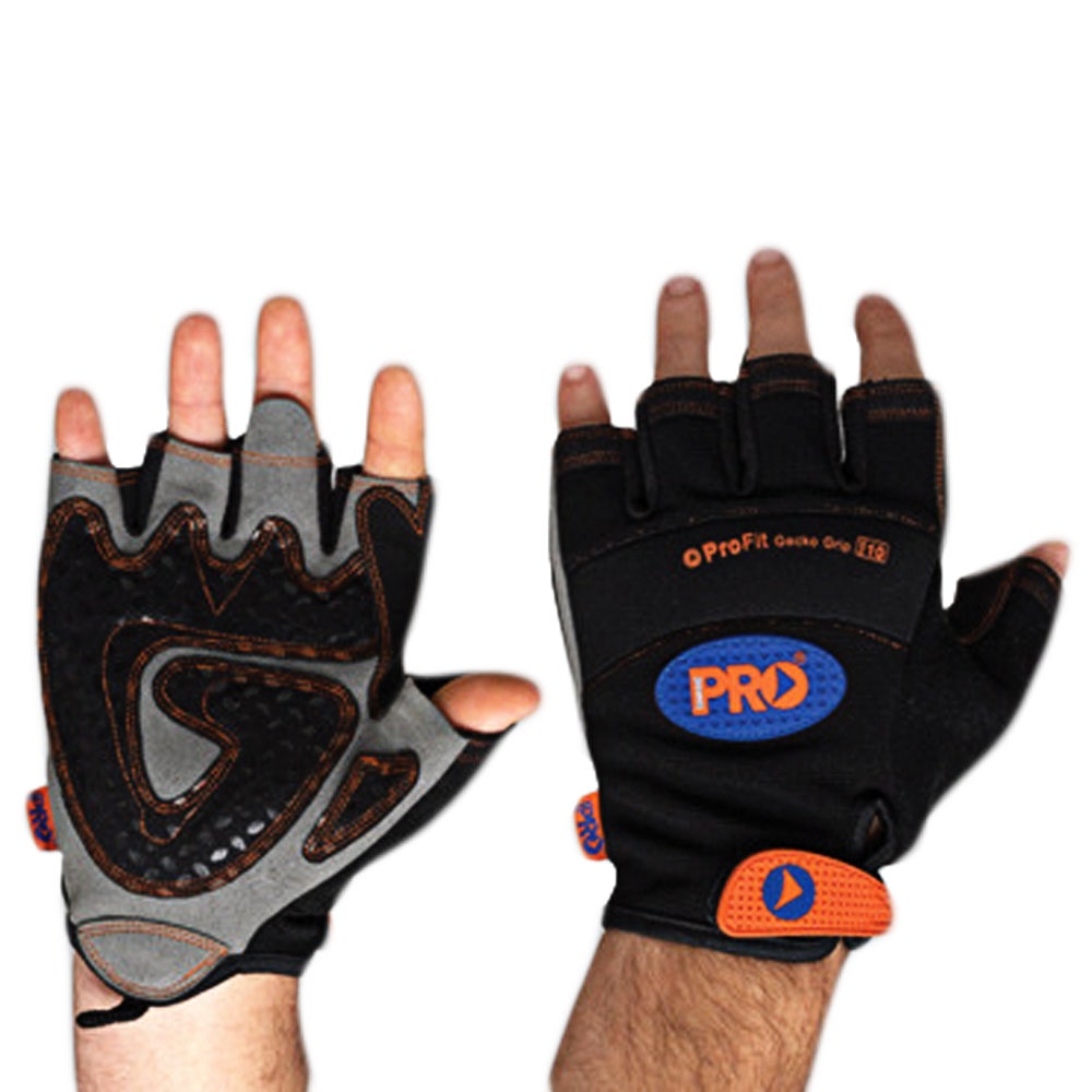 PROCHOICE X Large Fingerless Gecko Grip Synthetic Leather Gloves PFXL