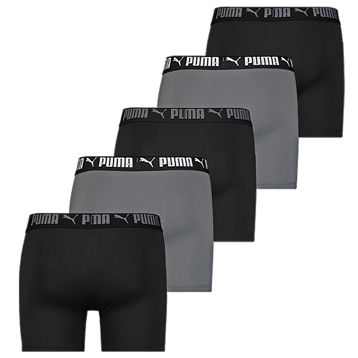 PUMA Boxer 5 Pack Black Combo Large