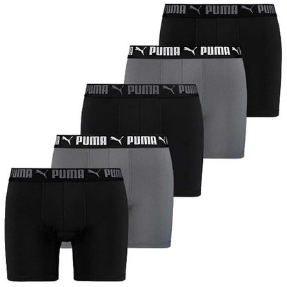 PUMA Boxer 5 Pack Black Combo Large