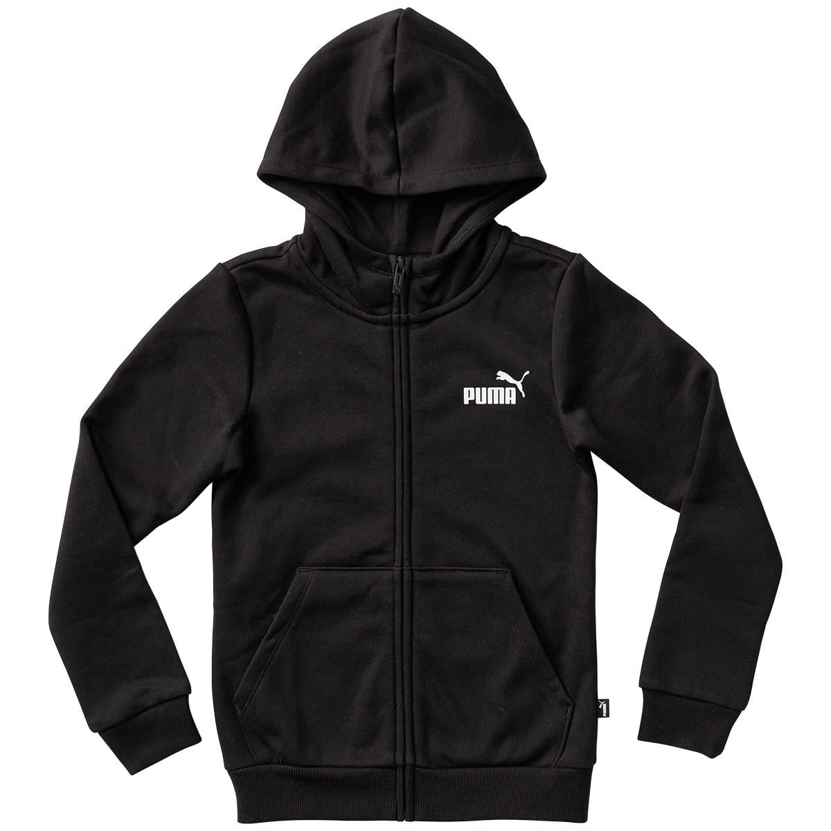 PUMA Essentials+ Full-Zip Girl's Jacket Black