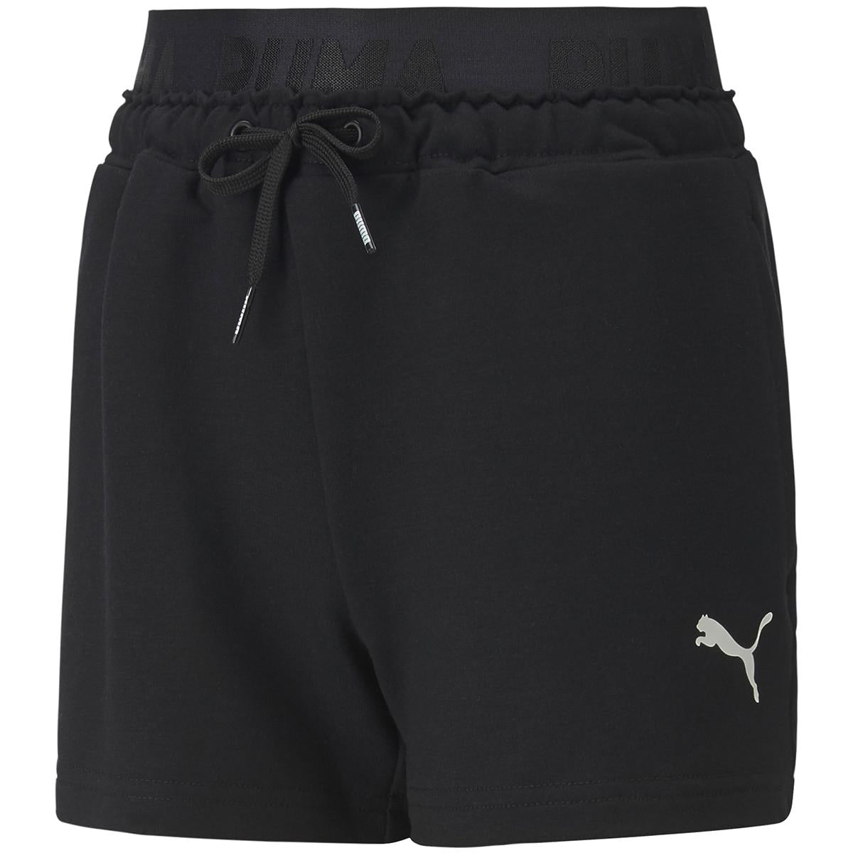 PUMA Girls' Logo Short Light Grey