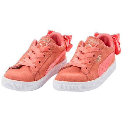 PUMA Infant Suede Bow Shoe Shell Pink