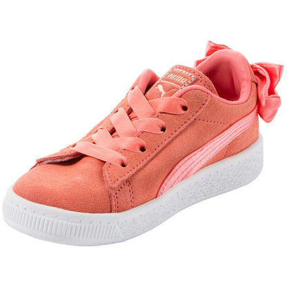 PUMA Infant Suede Bow Shoe Shell Pink