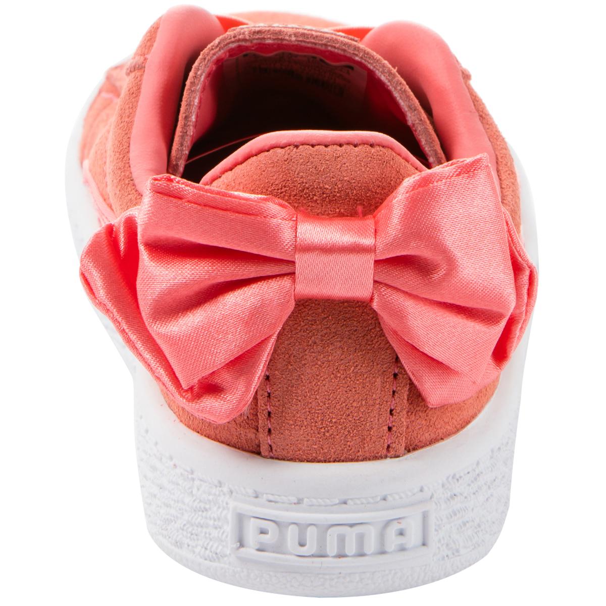 PUMA Infant Suede Bow Shoe Shell Pink