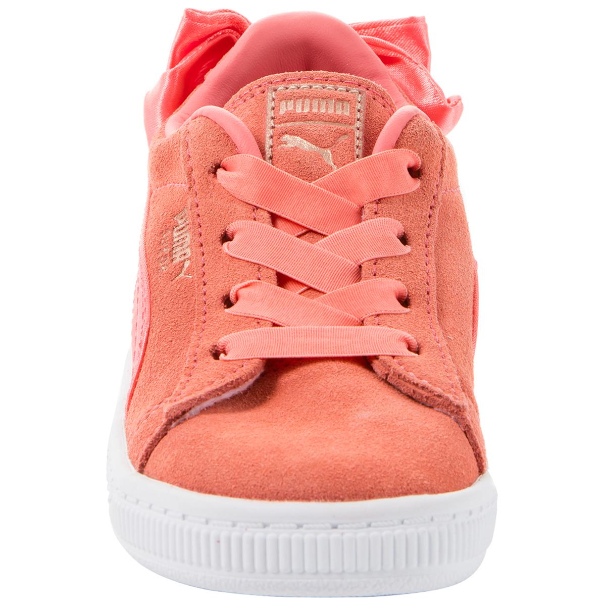 PUMA Infant Suede Bow Shoe Shell Pink