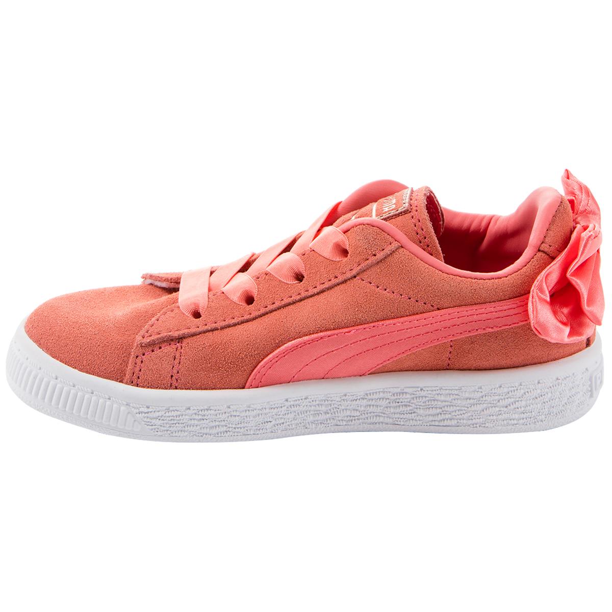 PUMA Infant Suede Bow Shoe Shell Pink