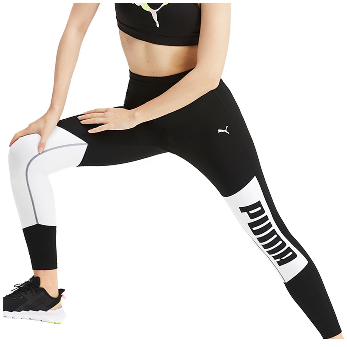 PUMA Logo 7/8 Graphic Women's Training Leggings Black