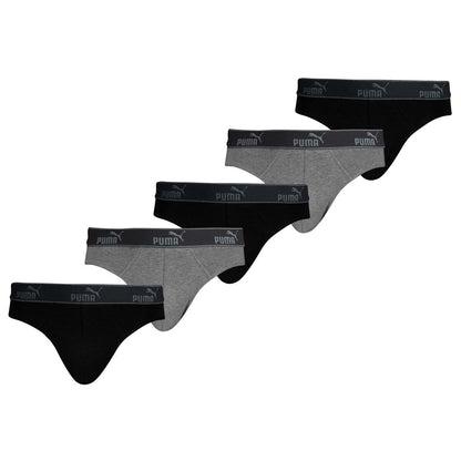 PUMA Men's Brief 5 Pack Black