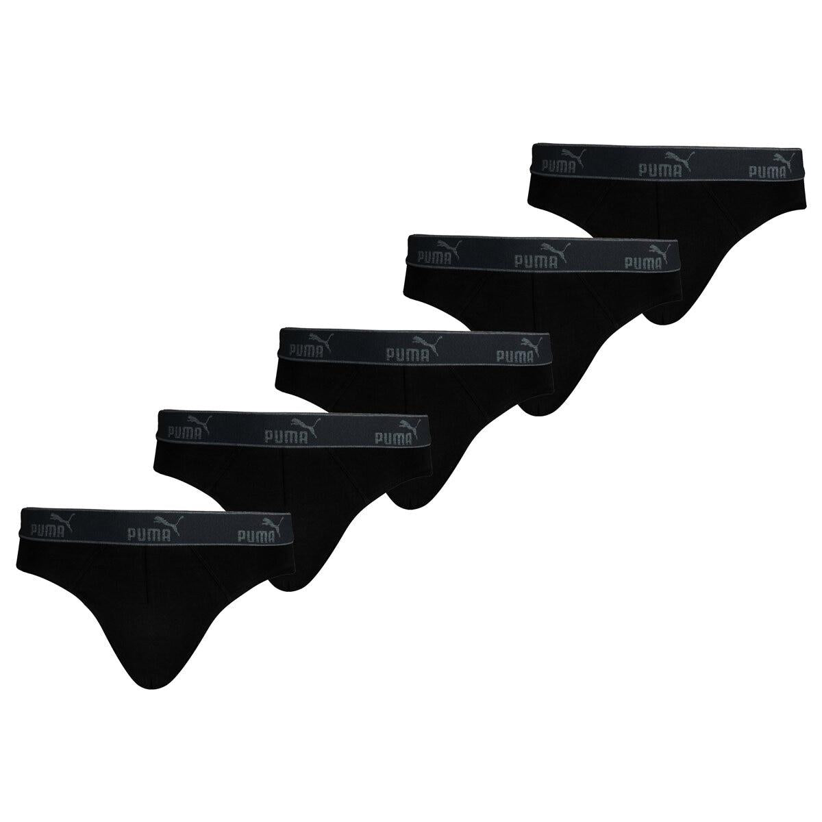 PUMA Men's Brief 5 Pack Black