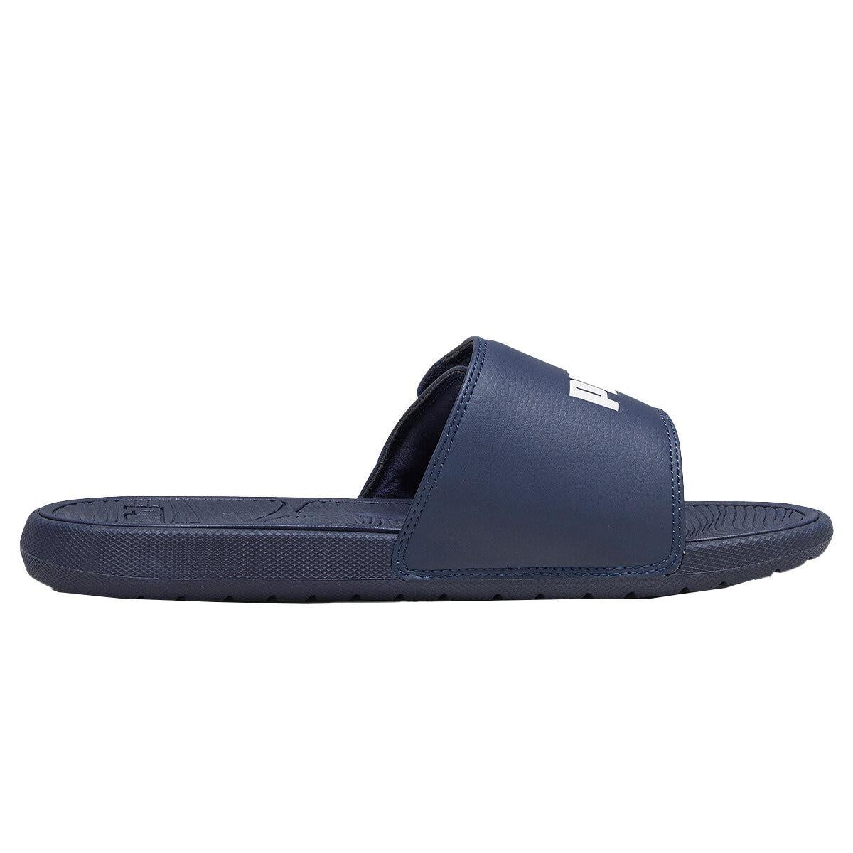 PUMA Men's Slides Navy/White