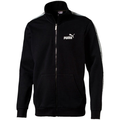 PUMA Men's Tape Fleece Track Jacket Plum