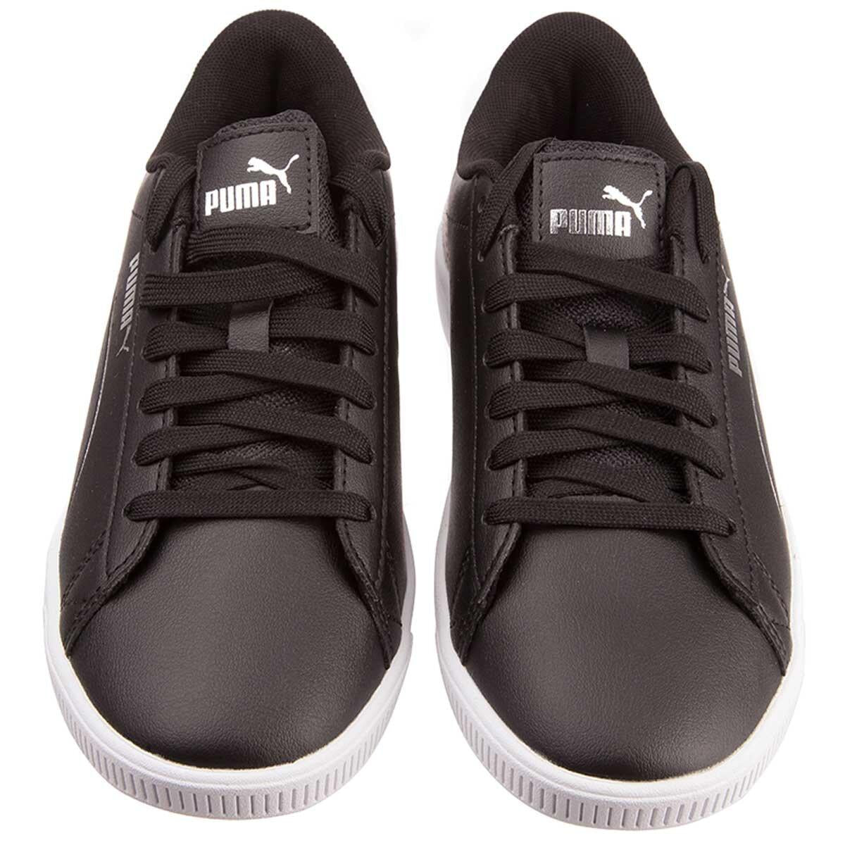 PUMA Vikky V3 Leather Metallic Shine Black Silver