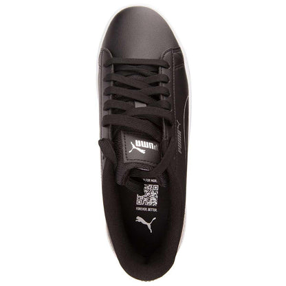 PUMA Vikky V3 Leather Metallic Shine Black Silver