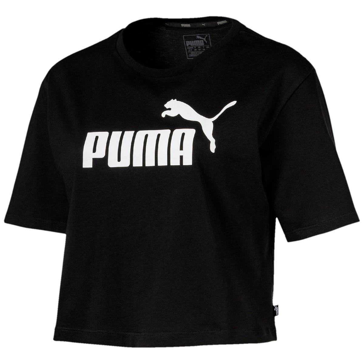PUMA Women's Crop Tee Black