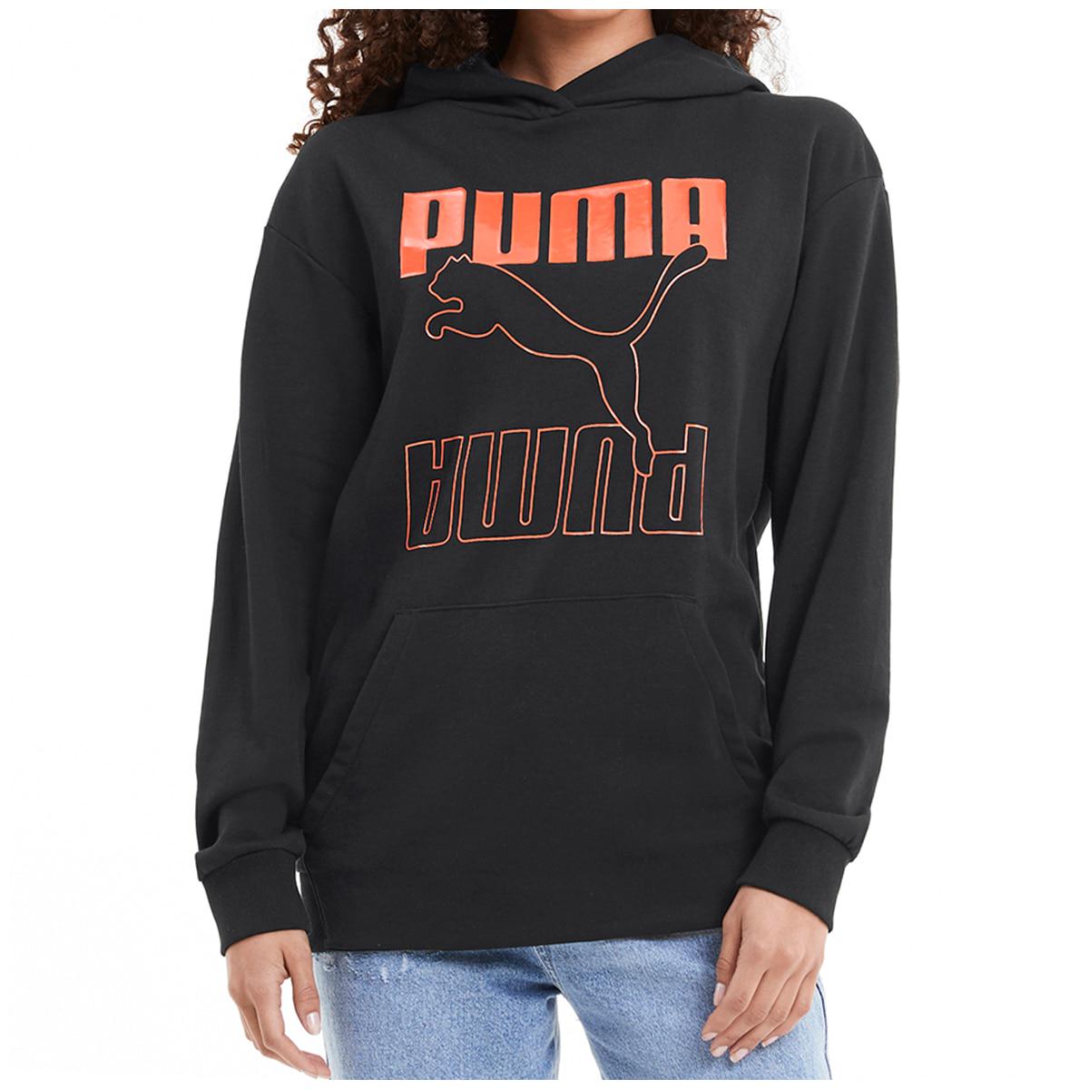 PUMA Women's Elongated Hoodie Peach