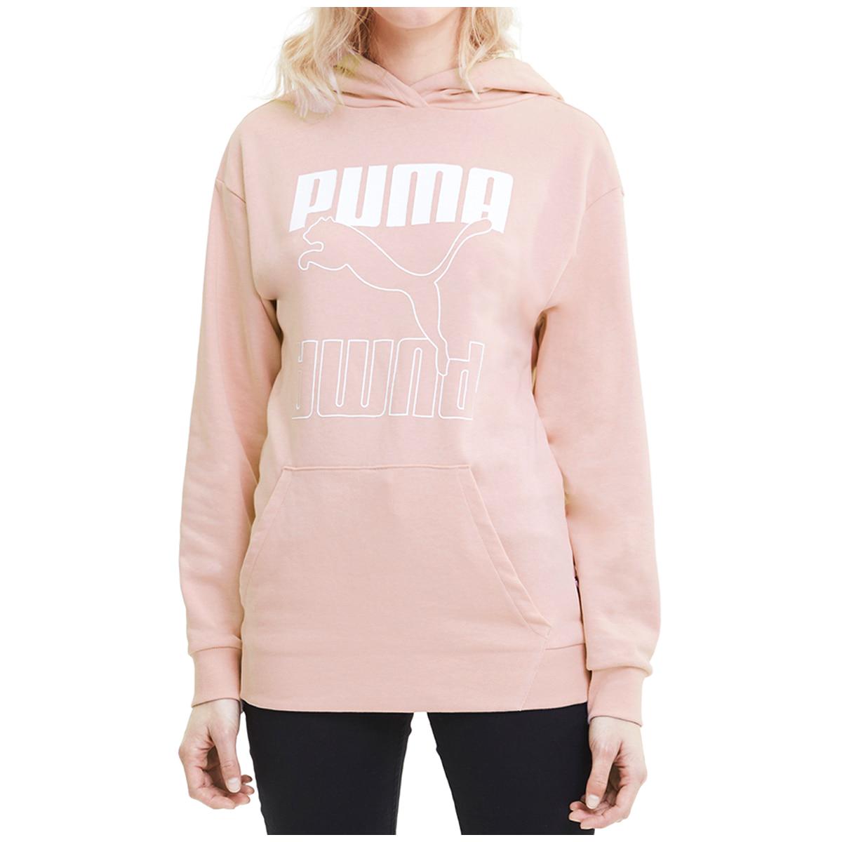 PUMA Women's Elongated Hoodie Foxglove