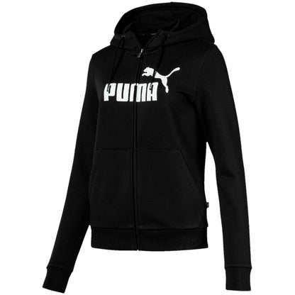 PUMA Women's KA Hoodie Peacoat FZ Logo