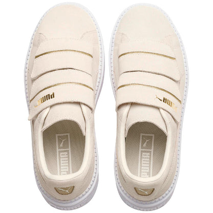 PUMA Women's Platform Trace Strap Shoe White