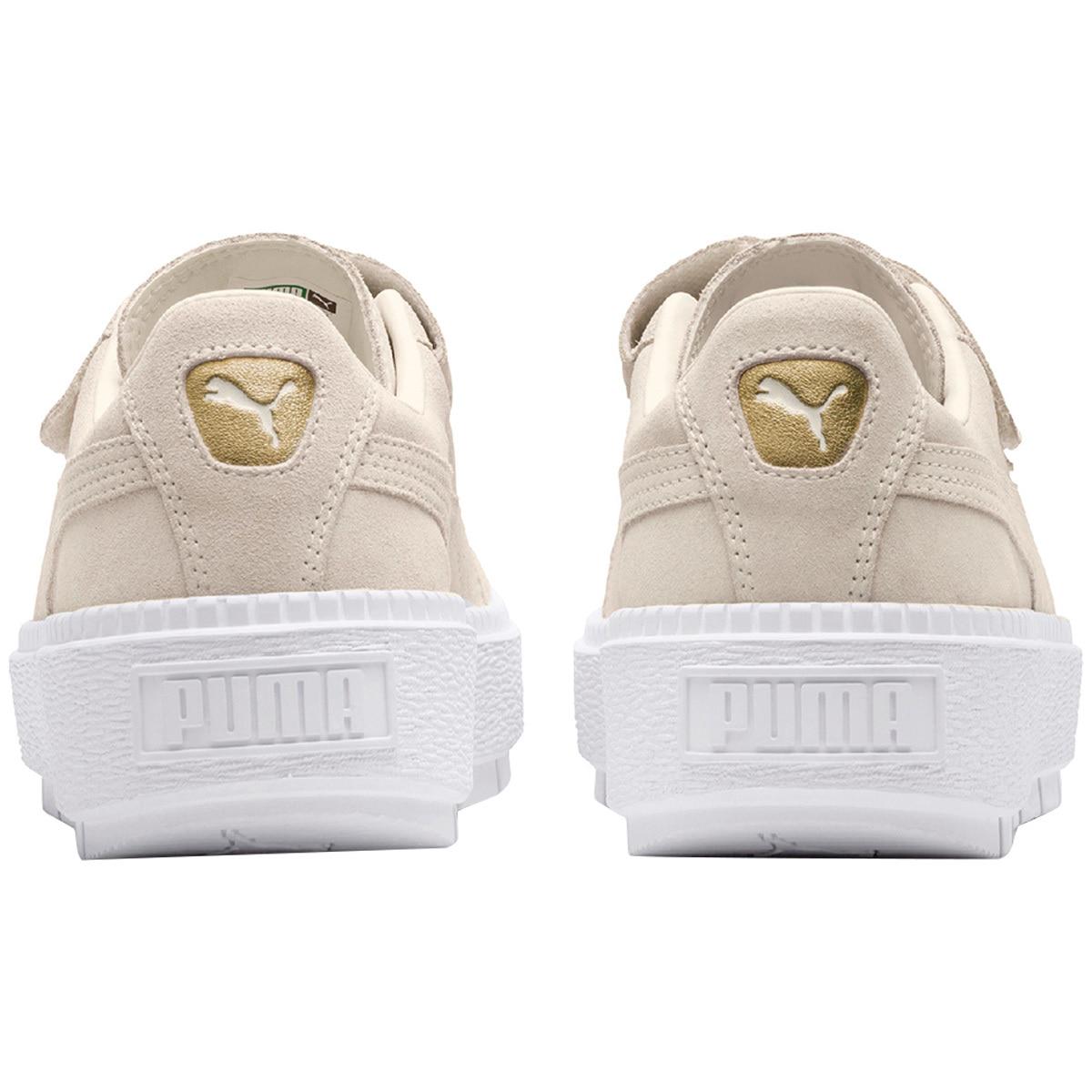 PUMA Women's Platform Trace Strap Shoe White