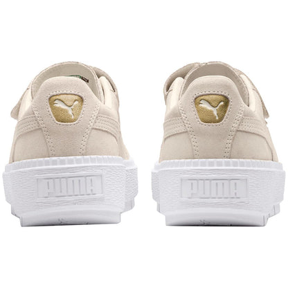PUMA Women's Platform Trace Strap Shoe White
