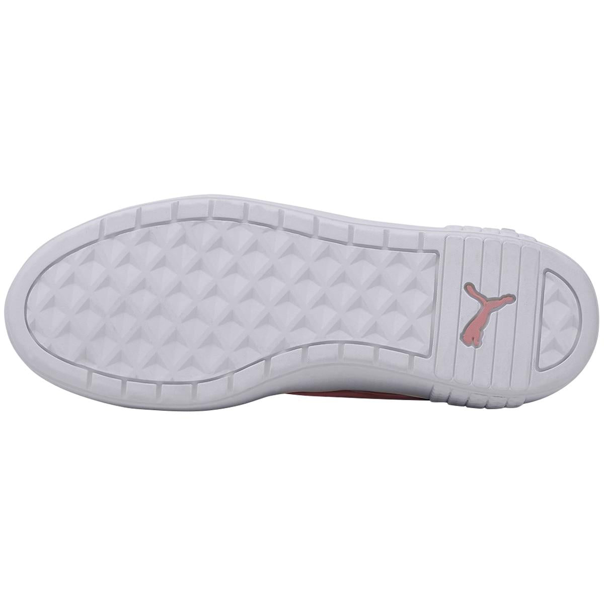 PUMA Women's Smash Platform Shoe White and Pink