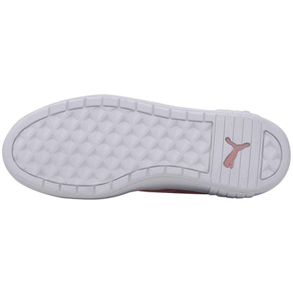 PUMA Women's Smash Platform Shoe White and Pink