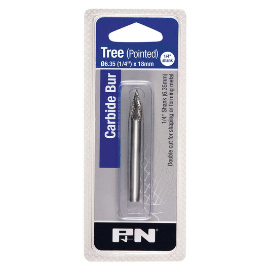 P&N 6 x 18mm Tree Pointed Carbide Burr