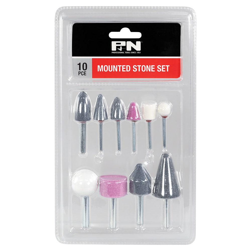 P&N Mounted Grinding Stone Set - 10 Piece