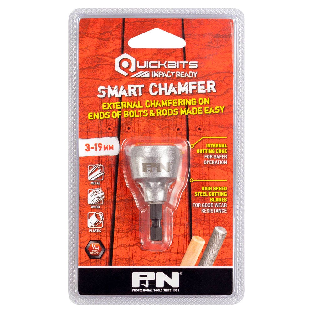 P&N QUICKBITS 3-19mm Deburring Chamfer Bit - SMART CHAMFER