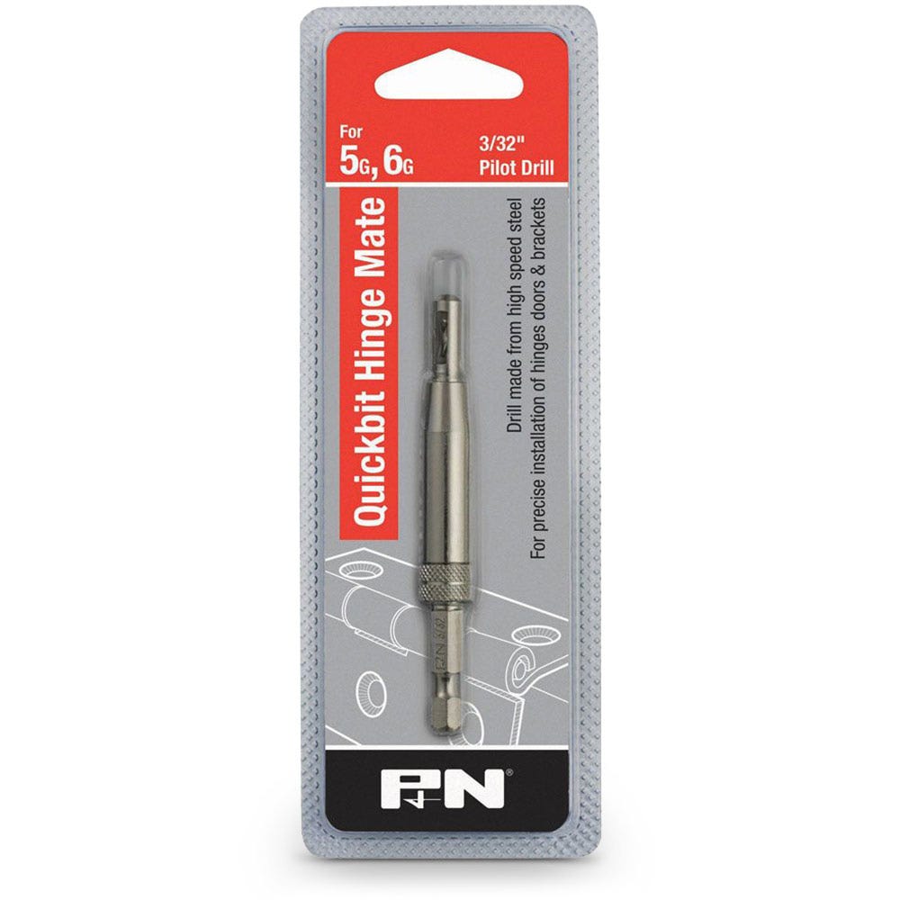 P&N QUICKBITS 3 32inch Hinge Installation Drill Bit - HINGE MATE