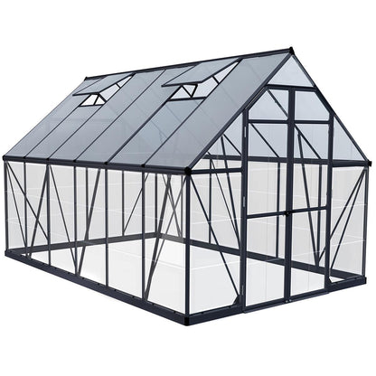 Palram Balance Greenhouse 243.8 x 365.8cm With Grey Frame