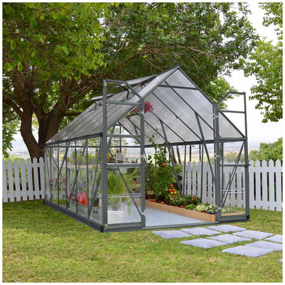 Palram Balance Greenhouse 243.8 x 365.8cm With Grey Frame