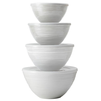 Pandex Ombre Mixing Bowls With Lids 4 Piece Set Grey