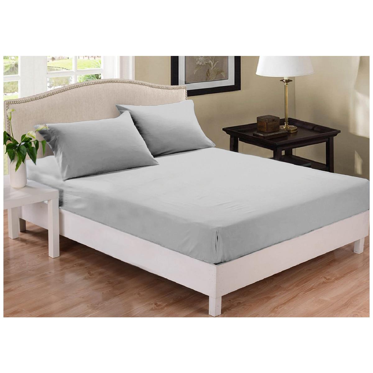 Park Avenue 1000 Thread Count Cotton Blend Combo Sheet Set Queen Silver