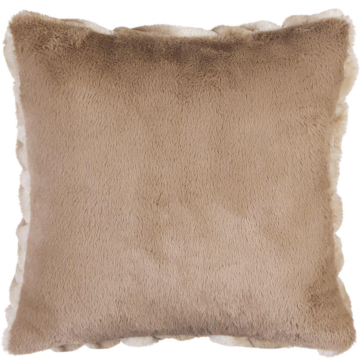 Parklane Braided Ombre Cushion 60cm x 60cm Light Brown