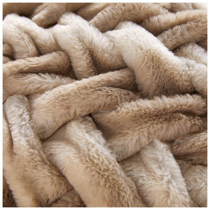 Parklane Braided Ombre Cushion 60cm x 60cm Light Brown