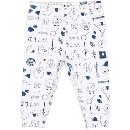 Peanut Shell Baby Clothes Set 2pc Green Hood and Print Pant
