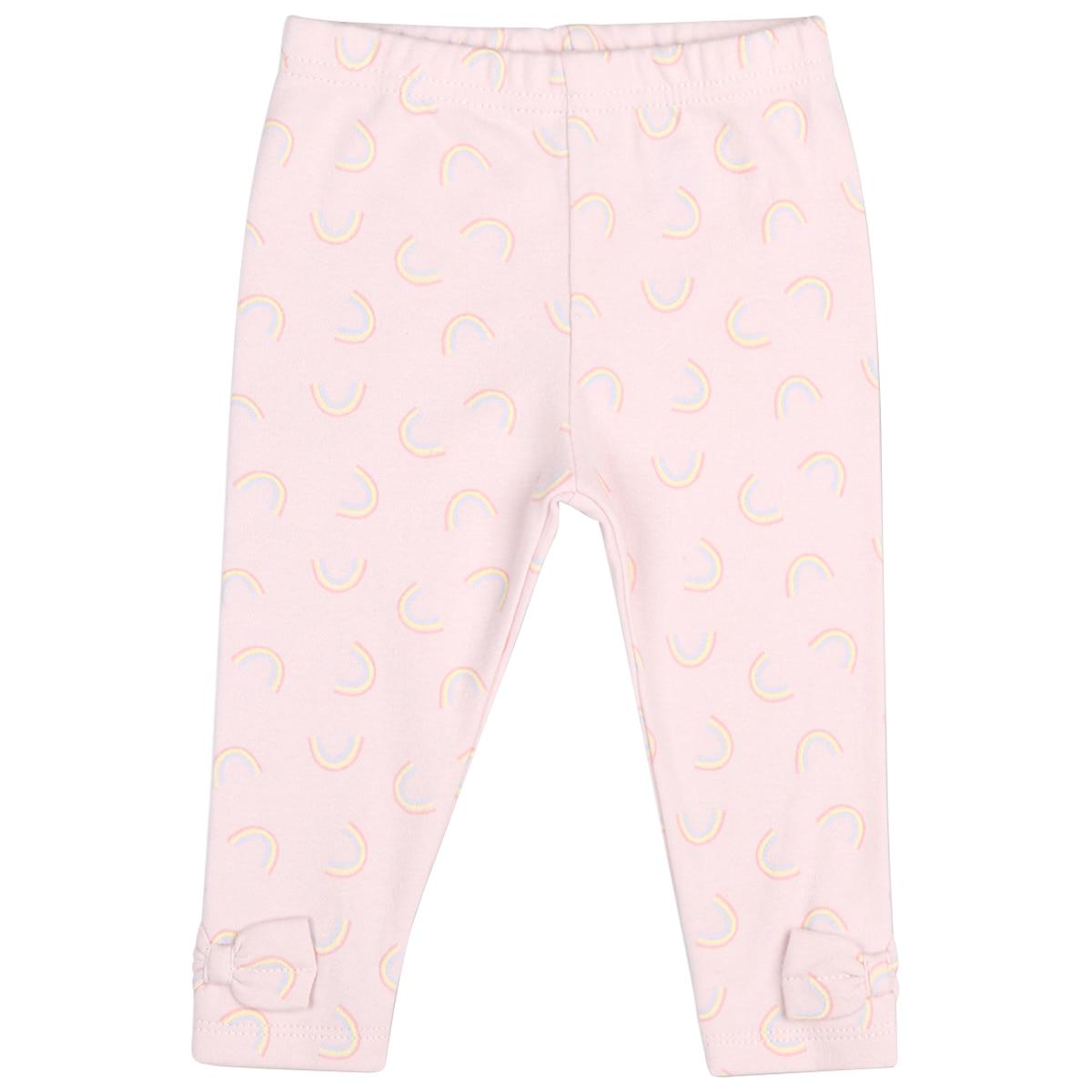 Peanut Shell Baby Clothes Set 2pc White Top and Pink Pant